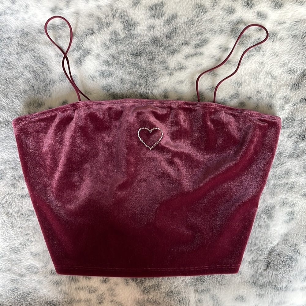 Velvet Crop Top